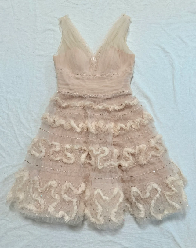 neck Sheath Short Prom Dresses Tulle Birthday Dresses, Light Champagne Homecoming Dresses HZ1024