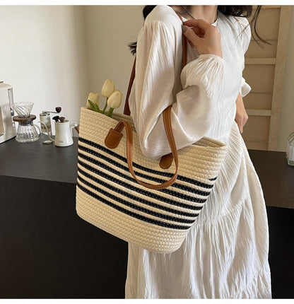 All-match woven shoulder bag ED0437