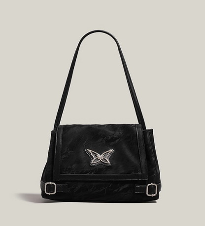American retro motorcycle butterfly commuter shoulder bag ED0441