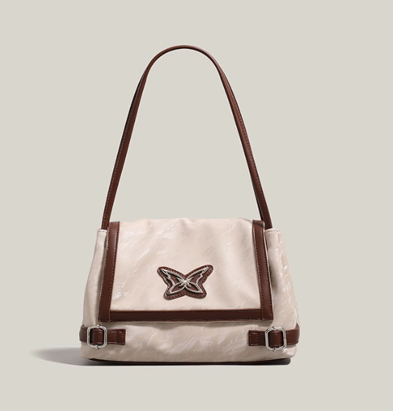 American retro motorcycle butterfly commuter shoulder bag ED0441