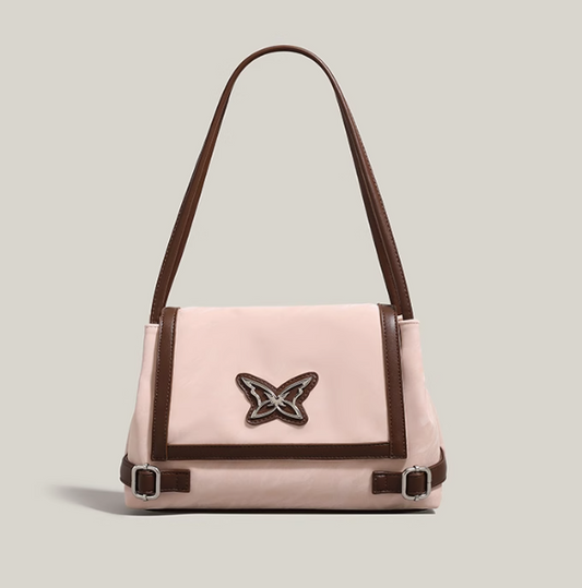 American retro motorcycle butterfly commuter shoulder bag ED0441