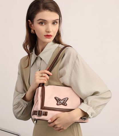 American retro motorcycle butterfly commuter shoulder bag ED0441
