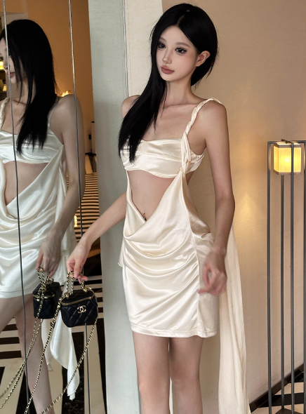 open-back Birthday Dresses Champagne Hoco Dresses HZ1024