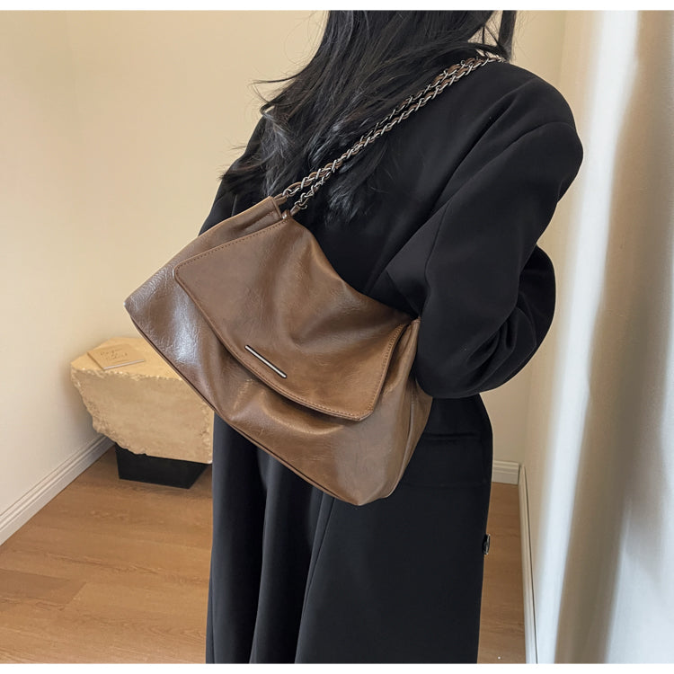 Large capacity retro versatile chain shoulder bag ED0445