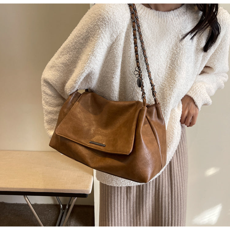 Large capacity retro versatile chain shoulder bag ED0445