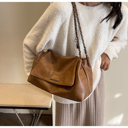Large capacity retro versatile chain shoulder bag ED0445