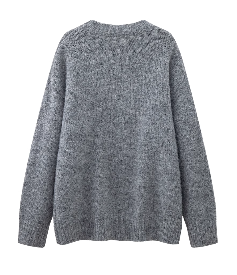 cherry embroidered crew neck sweater HZ1024