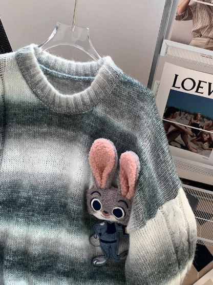 Bunny Loose Long sleeve Sweater HZ1024