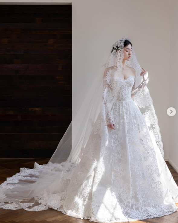 Off-the-shoulder A-Line Wedding Dresses Lace Appliques White Bridal Gowns Long Sleeve Bridal Dresses HZ1024