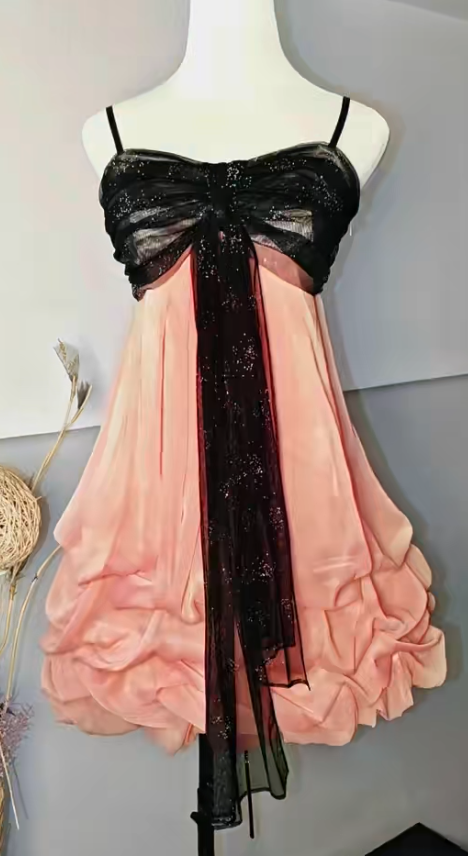 Spaghetti Strap Sheath Short Prom Dresses Satin Coral Homecoming Dresses HZ1024