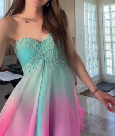 Spaghetti Strap Sheath Short Prom Dresses Chiffon Turquoise Homecoming Dresses HZ1024