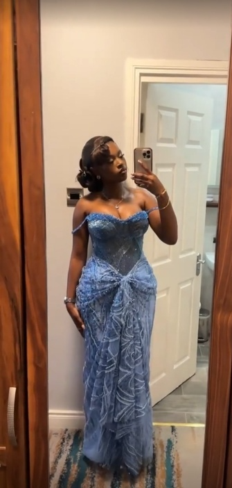 Sexy Off-the-shoulder Sheath Blue Long Prom Dresses Tulle Blue Long Evening Dresses ED04876