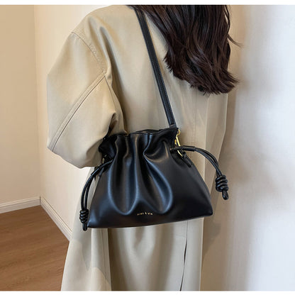 Versatile Cloud Drawstring Bucket Bag Single Shoulder Crossbody Bag ED0496