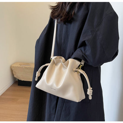 Cloud Drawstring Bucket Bag Single Shoulder Crossbody Bag HZ1024