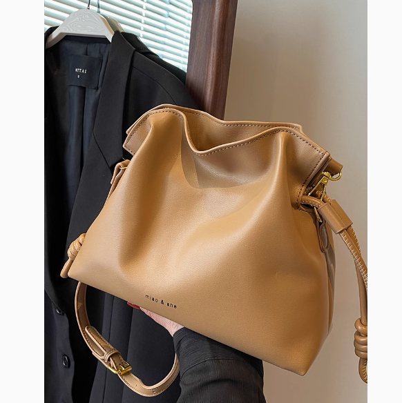 Versatile Cloud Drawstring Bucket Bag Single Shoulder Crossbody Bag ED0496