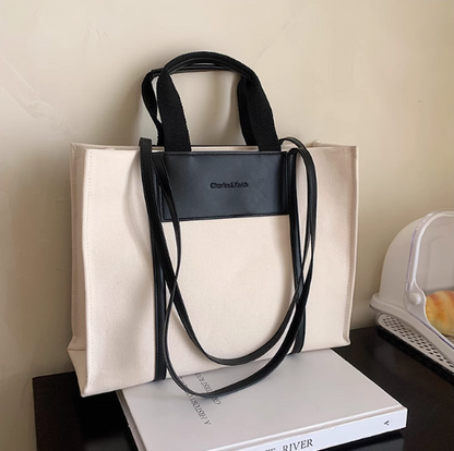Casual commuter large capacity canvas shoulder  bag ED0503