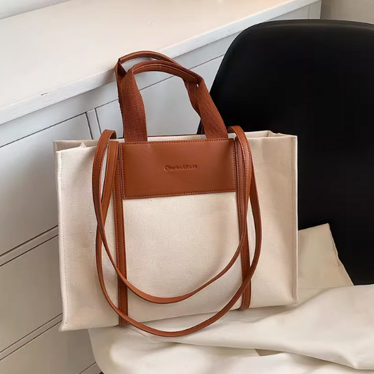 Casual commuter large capacity canvas shoulder  bag ED0503