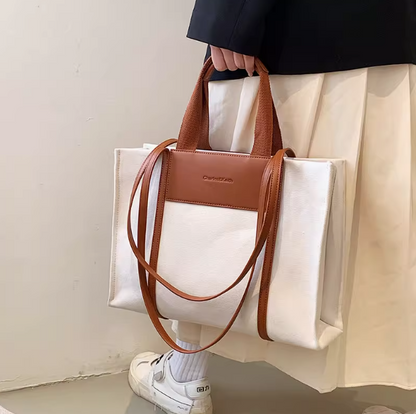 commuter large capacity canvas shoulder bag HZ1024