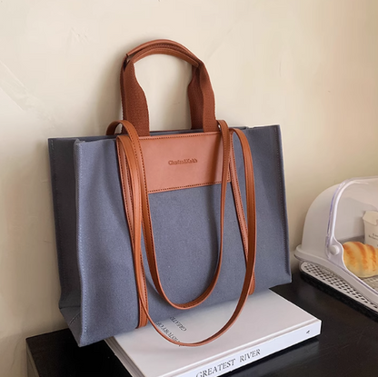 Casual commuter large capacity canvas shoulder  bag ED0503