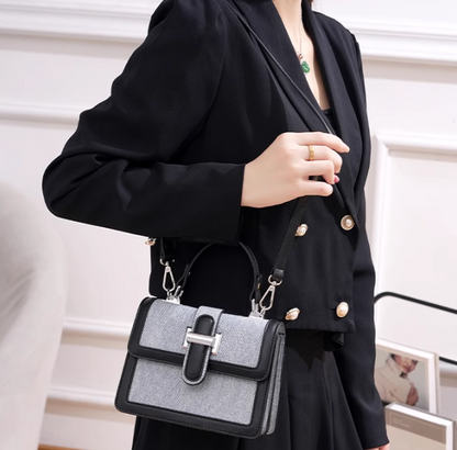 contrast color small square bag single shoulder handbag crossbody bag HZ1024