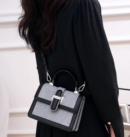contrast color small square bag single shoulder handbag crossbody bag HZ1024