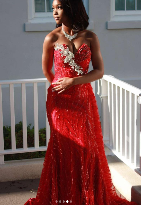 Elegant V-neck Mermaid Burgundy Long Prom Dresses Glitter Tulle Burgundy Formal Dresses ED05139