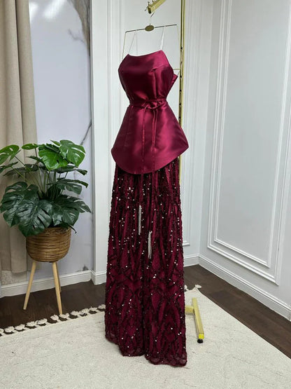 Elegant Straps Sheath Midnight Blue Long Prom Dresses Satin Midnight Blue Evening Gowns ED05150