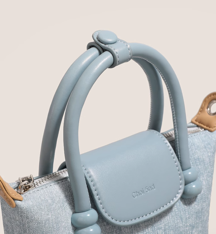 Denim blue all-match handbag shoulder messenger bag ED0548