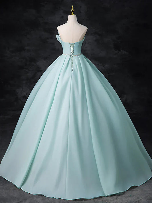 Beads Blue Long Prom Dress, Blue Long Formal Dress HZ1024