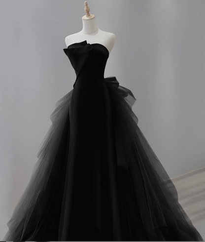 Mermaid Tulle Velvet Burgundy Long Prom Dress, Burgundy Long Evening Dress ED0615