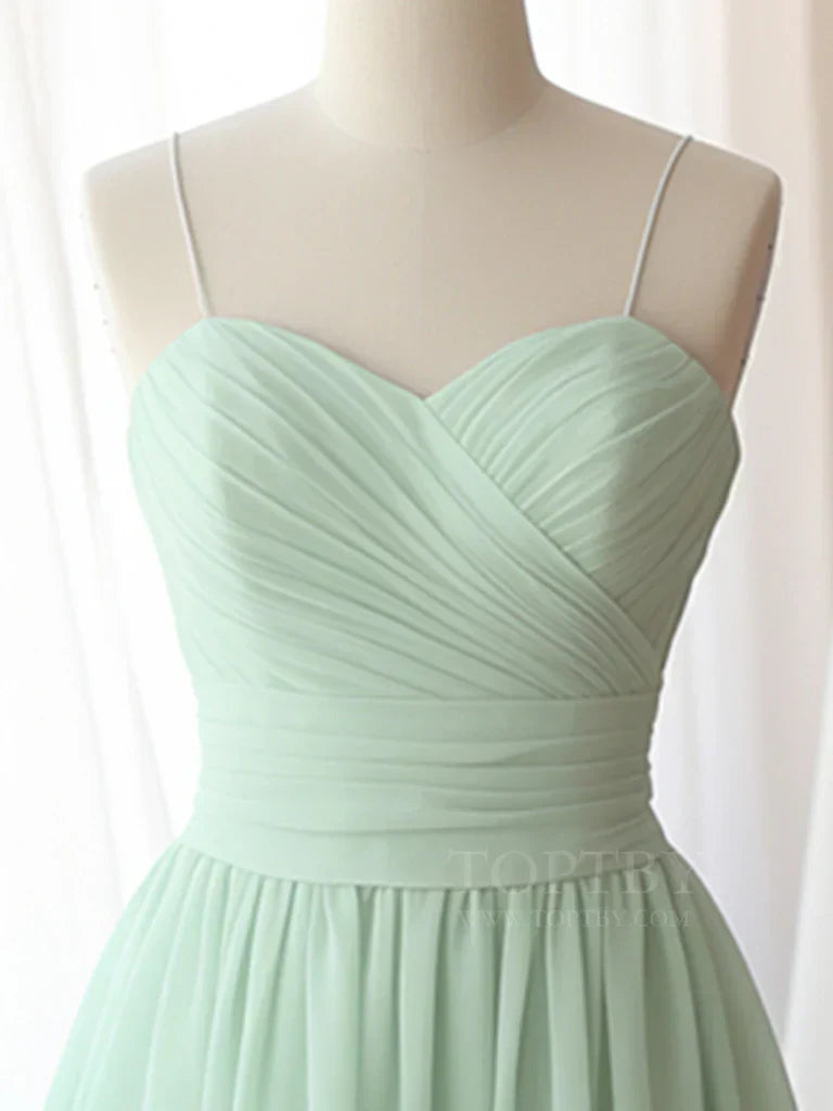 Sweetheart Neck Chiffon Green Short Prom Dress, Green Homecoming Dress HZ1024