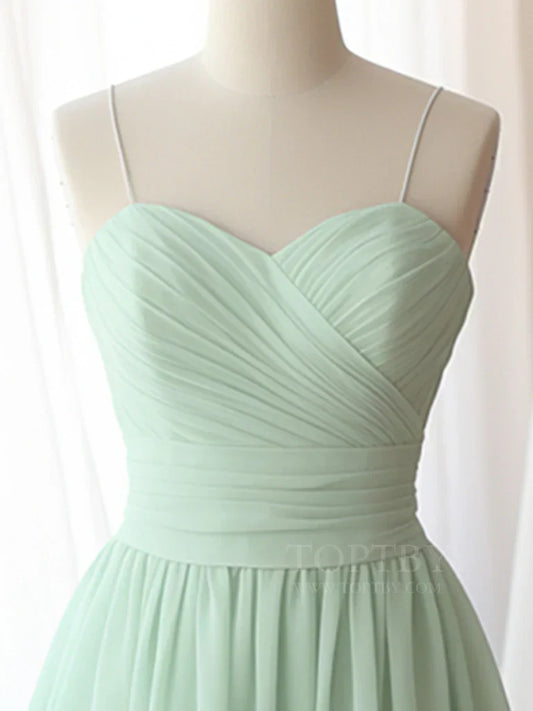 Sweetheart Neck Chiffon Green Short Prom Dress, Green Homecoming Dress HZ1024