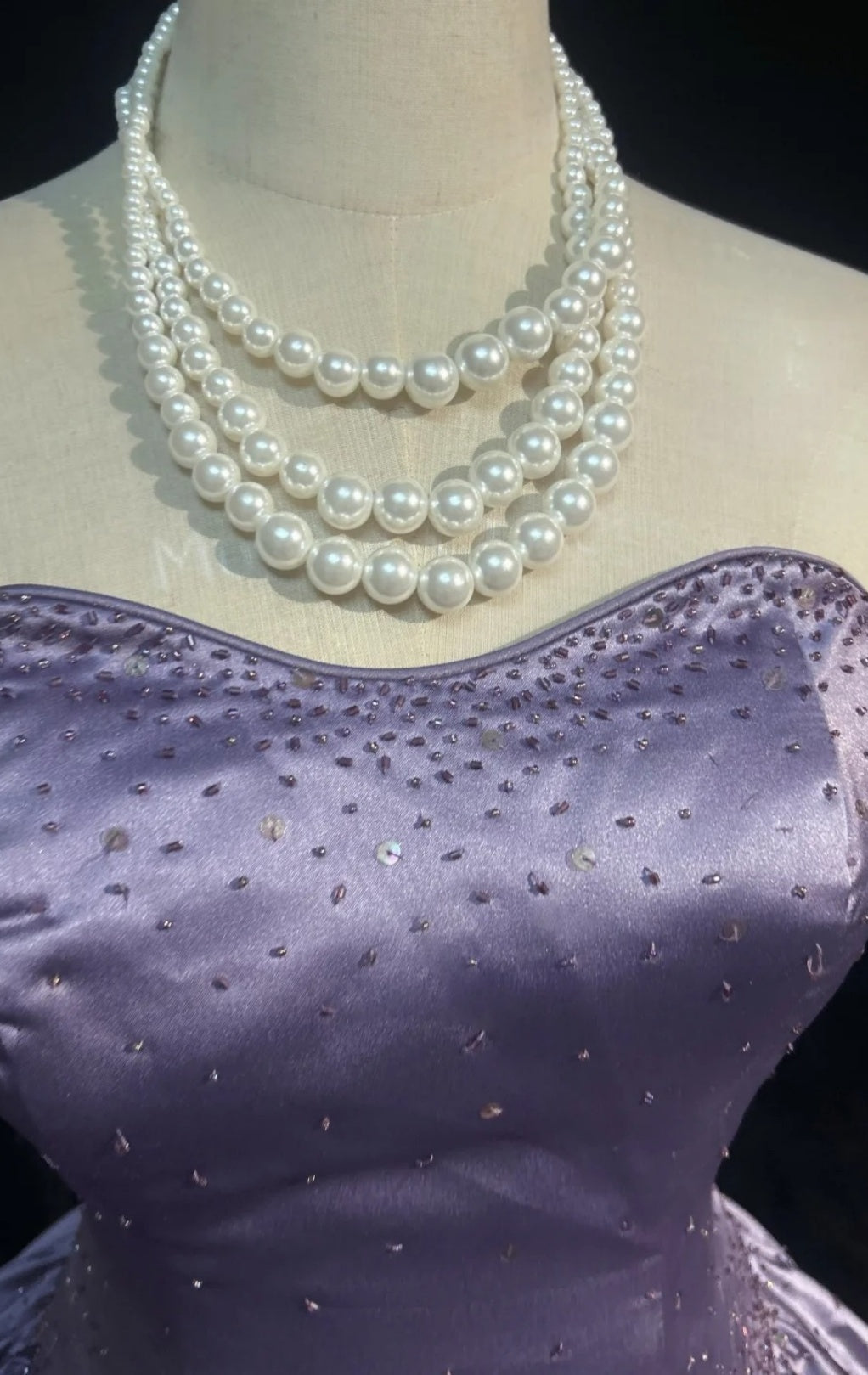 Cute Purple Long Prom Dress Satin Strapless A-Line Evening Dress  Sleeveless Birthday Dress ED06655