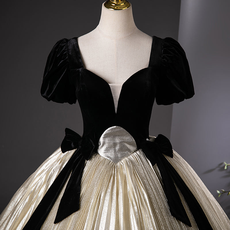 Champagne Long Prom Dress, Champagne Sweet 16 Dress HZ1024