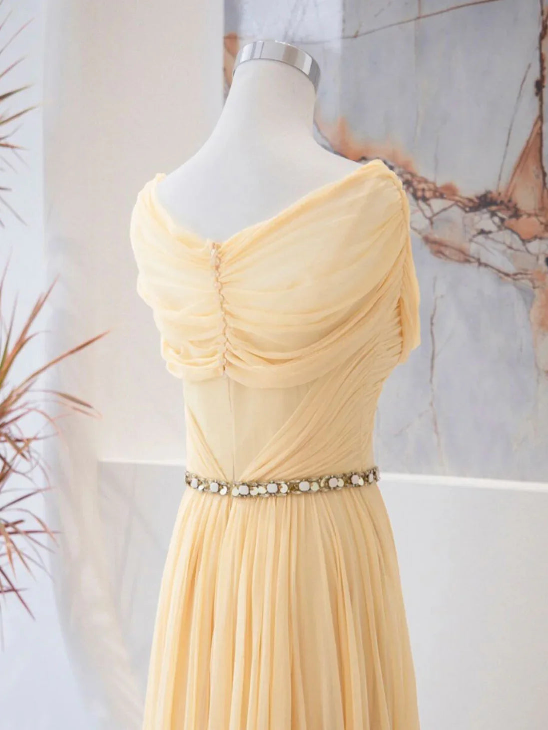 A-line Sweetheart Neck Chiffon Long Prom Dress, Chiffon Formal Evening Dress ED0751