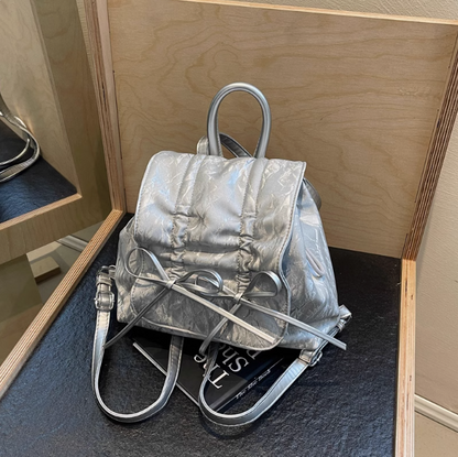 Ballet style bow preppy backpack ED0781