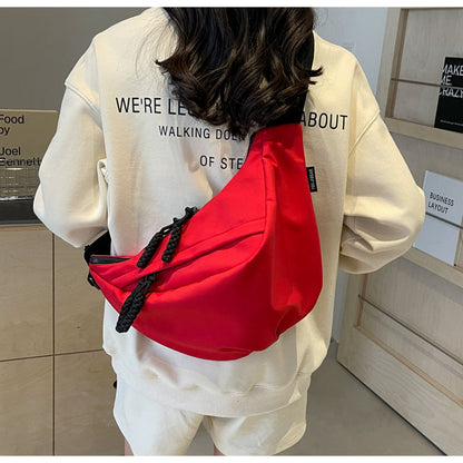Casual versatile nylon cloth crescent bag ED0783