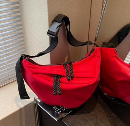 Casual versatile nylon cloth crescent bag ED0783