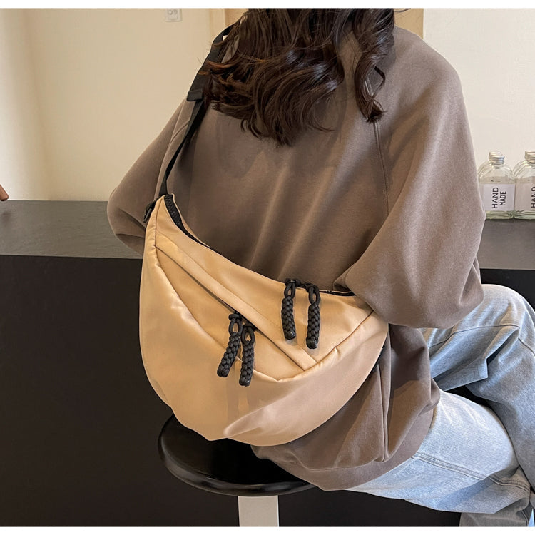 Casual versatile nylon cloth crescent bag ED0783