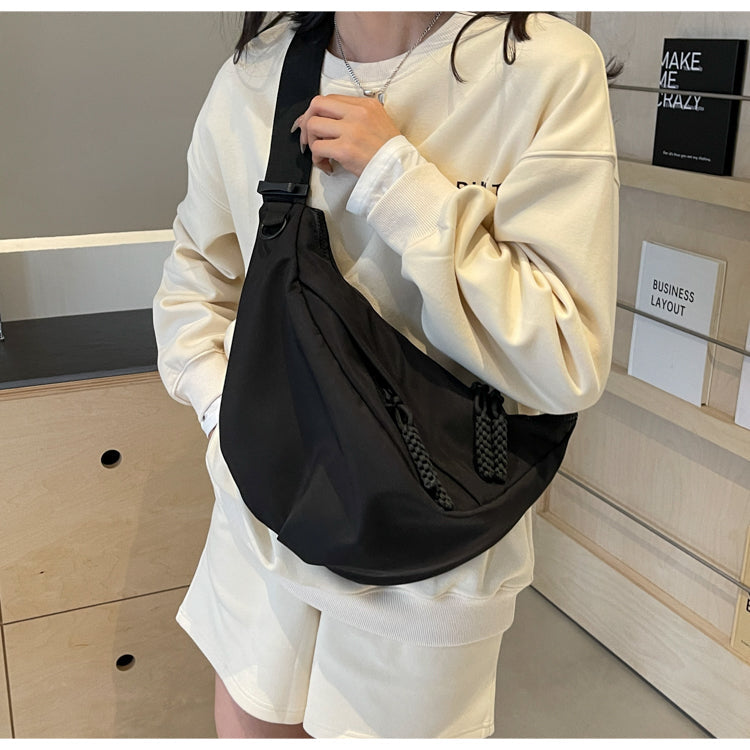Casual versatile nylon cloth crescent bag ED0783