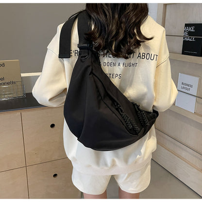 Casual versatile nylon cloth crescent bag ED0783