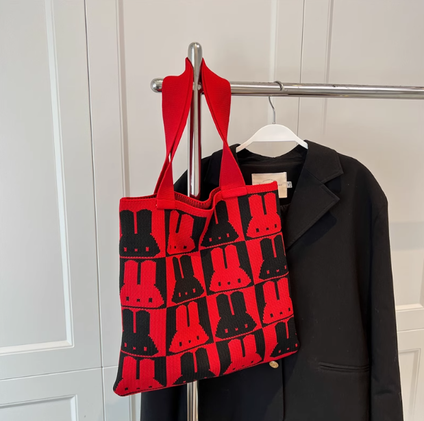 capacity woolen knitted handbag HZ1024