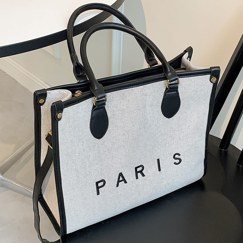 Capacity Canvas Crossbody Handbag Tote Bag HZ1024