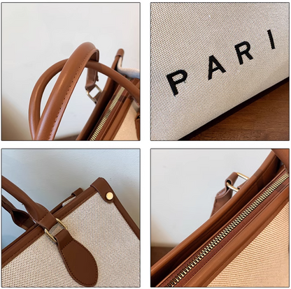 Large Capacity Canvas Crossbody Handbag Tote Bag ED0853