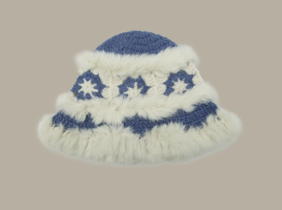 Crochet Plush Wool Hat HZ1024
