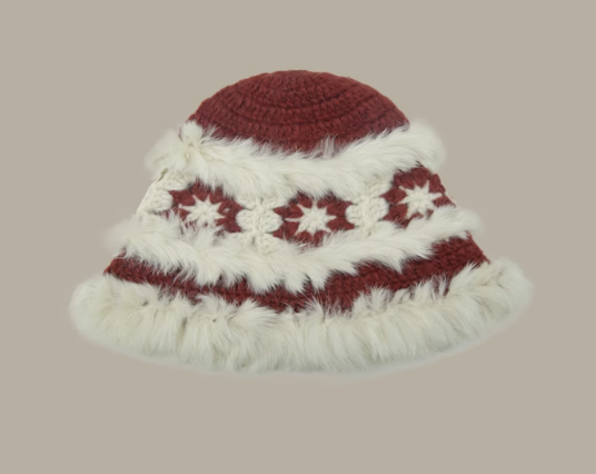 Crochet Plush Wool Hat HZ1024
