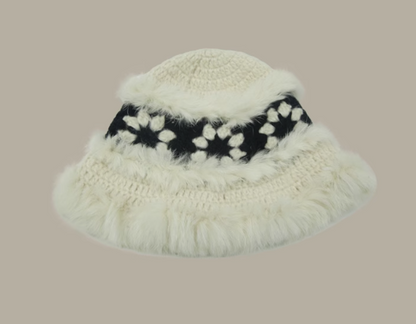 Crochet Plush Wool Hat HZ1024