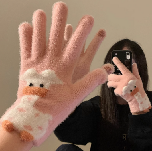 Cute Animal Pattern Plush Gloves ED0903