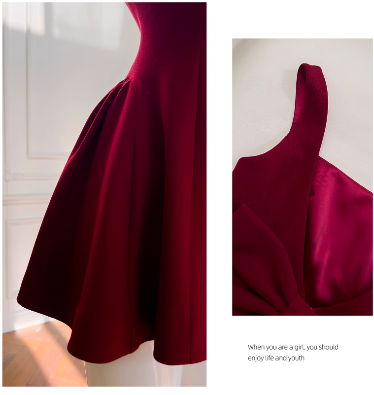 A-line Spaghetti Strap Short Prom Dress Homecoming Dress HZ1024