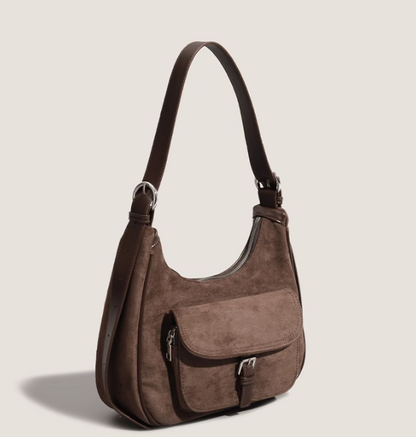 Suede handbag large capacity shoulder crossbody bag ED0982